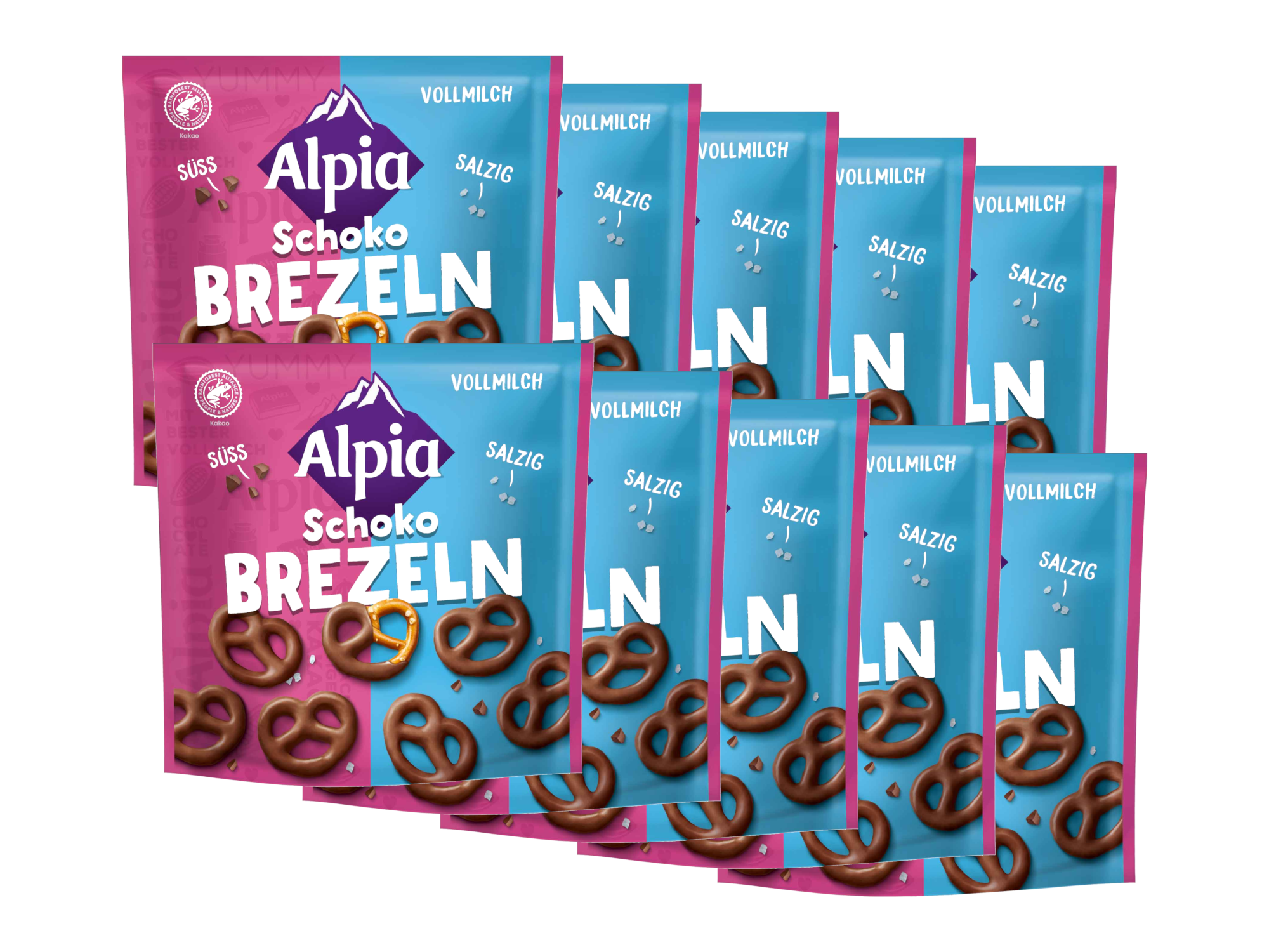 Alpia Schoko Brezeln Vollmilch 10er Pack (10×140 g)