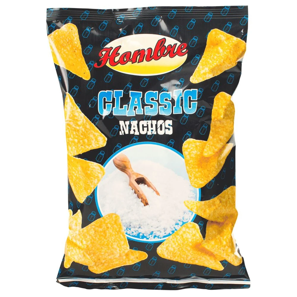 Hombre Nachos Classic 125 g – mild gesalzene Maischips