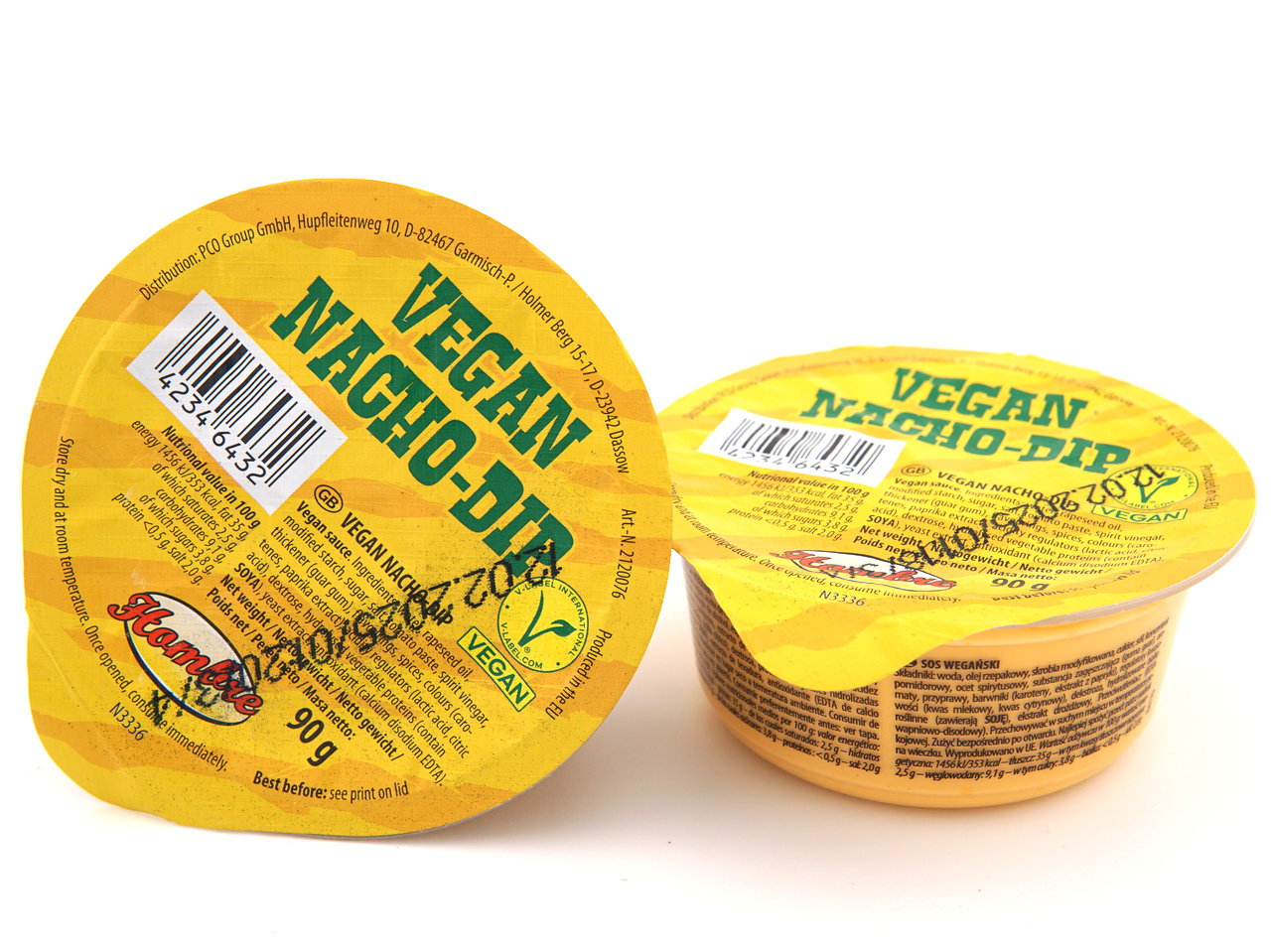 Hombre Veganer Nacho-Dip Hombre Veganer Nacho-Dip 90 g – cremiger pflanzlicher Dip