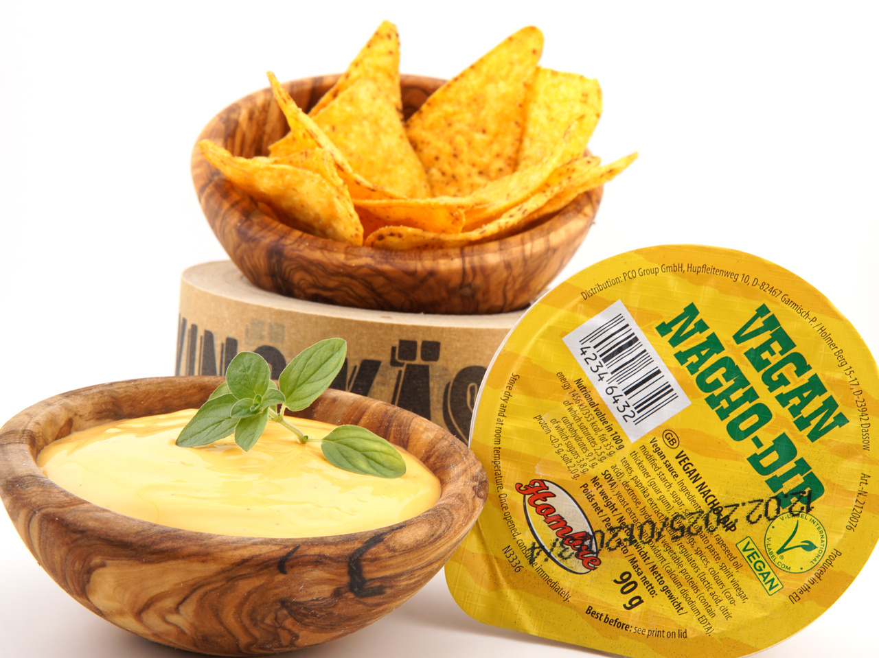 Hombre Veganer Nacho-Dip 90 g – cremiger pflanzlicher Dip