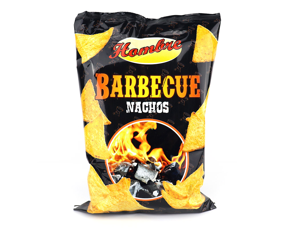 Hombre Nachos Barbecue Hombre Nachos Barbecue 125 g – rauchig gewürzte Maischips