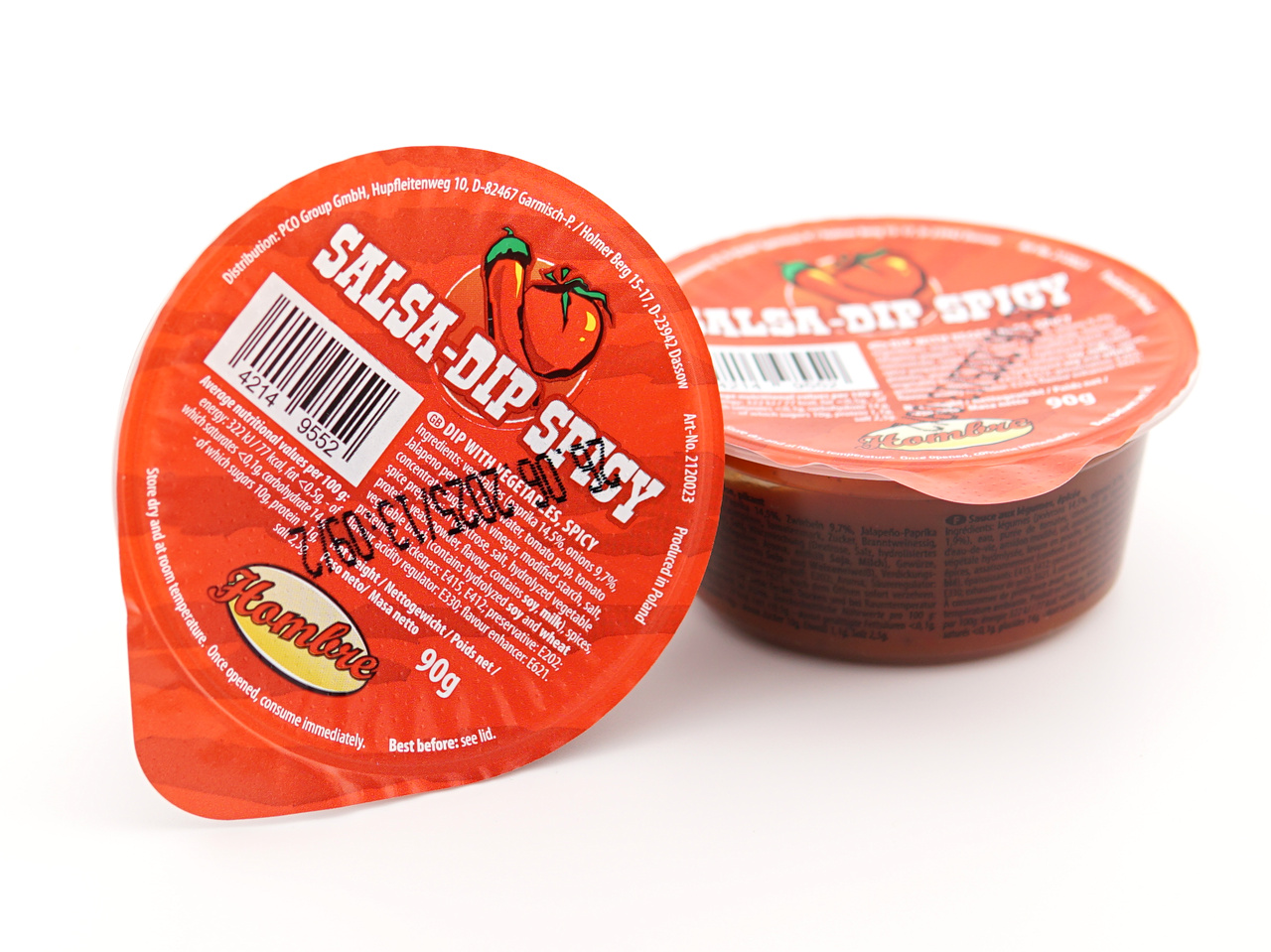 Hombre Salsa Dip Spicy Hombre Salsa Dip Spicy 90 g – pikante Salsa für Nachos