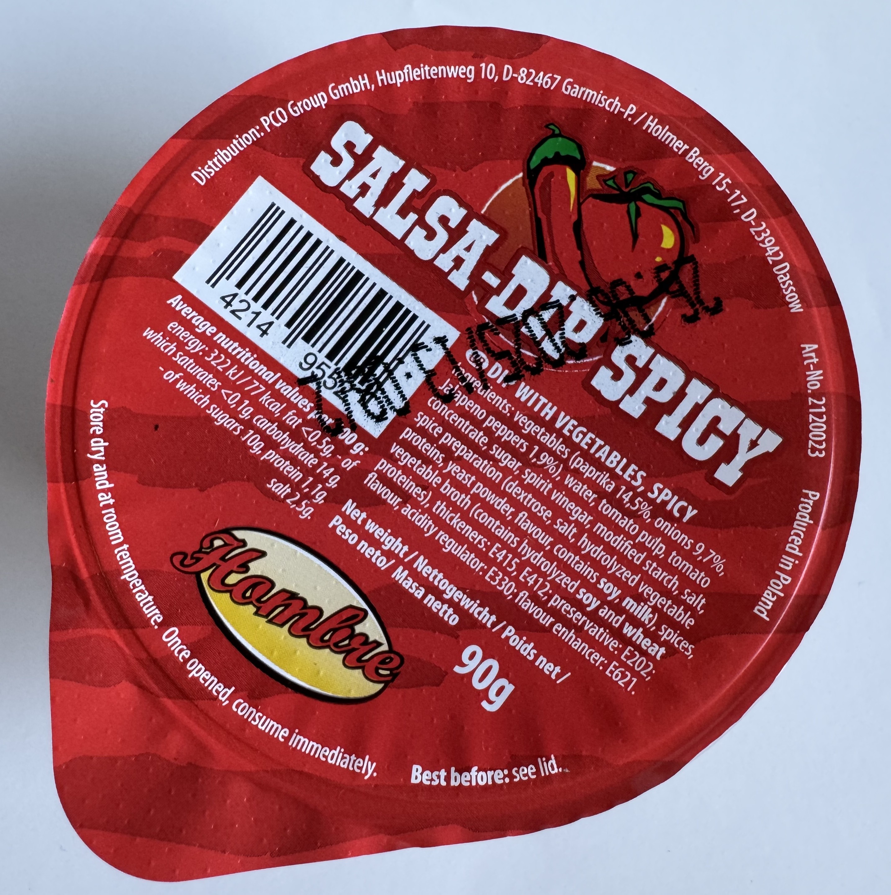 Hombre Salsa Dip Spicy