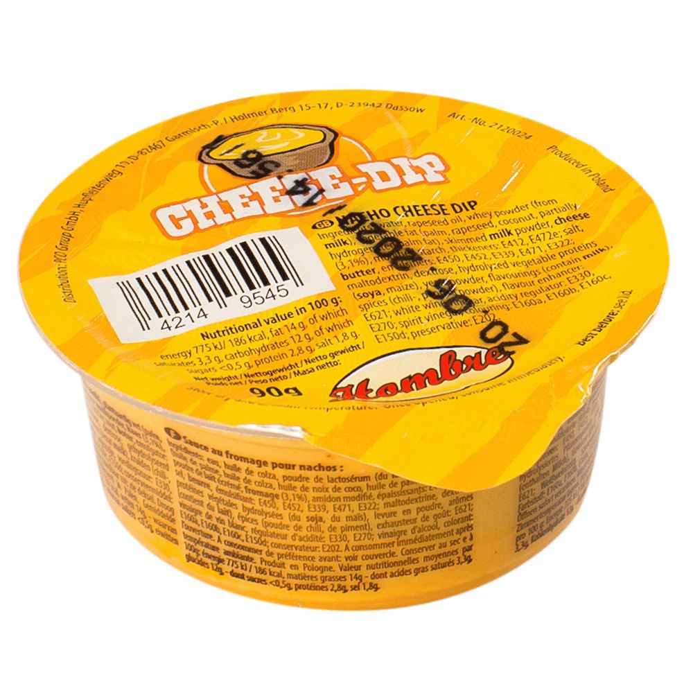 Hombre Käse-Dip 90 g Hombre Käse-Dip 90 g im Portionsbecher